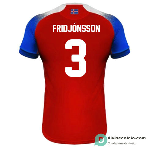 Maglia Islanda Gara Third 3#FRIDJONSSON 2018