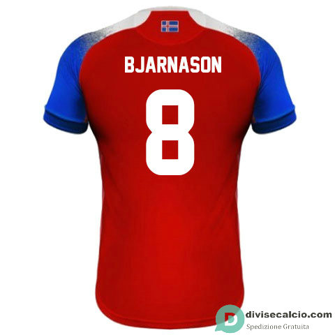 Maglia Islanda Gara Third 8#BJARNASON 2018