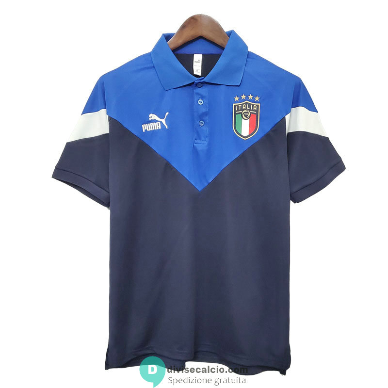 Maglia Italia Polo Royal Blue 2020/2021