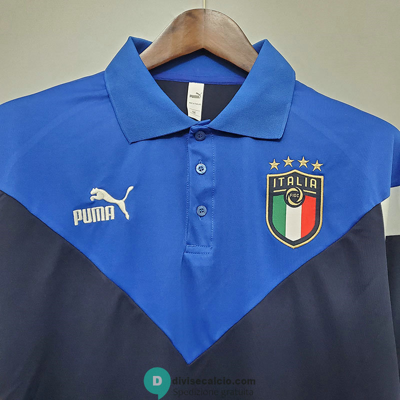 Maglia Italia Polo Royal Blue 2020/2021