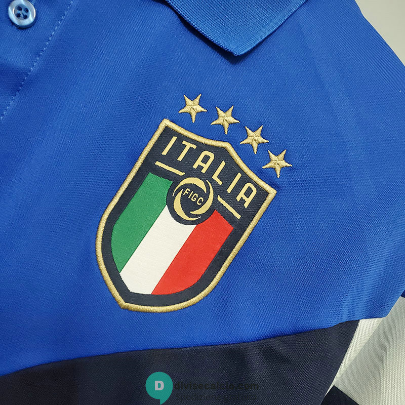 Maglia Italia Polo Royal Blue 2020/2021