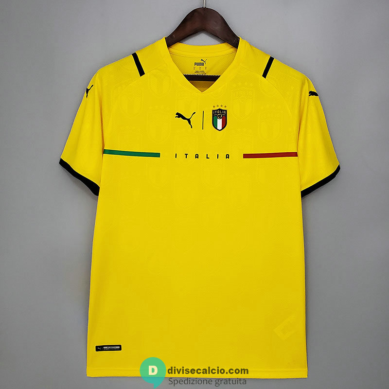 Maglia Italia Portiere Yellow 2021/2022