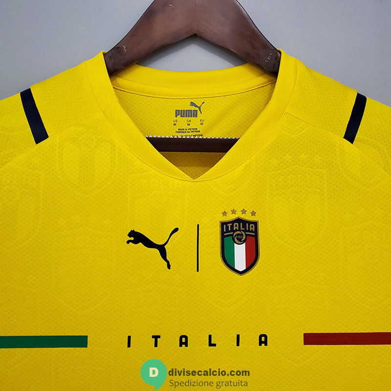 Maglia Italia Portiere Yellow 2021/2022