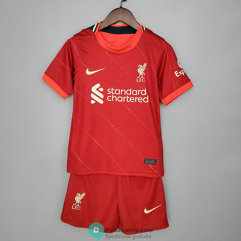 Maglia Liverpool Bambino Gara Home 2021/2022