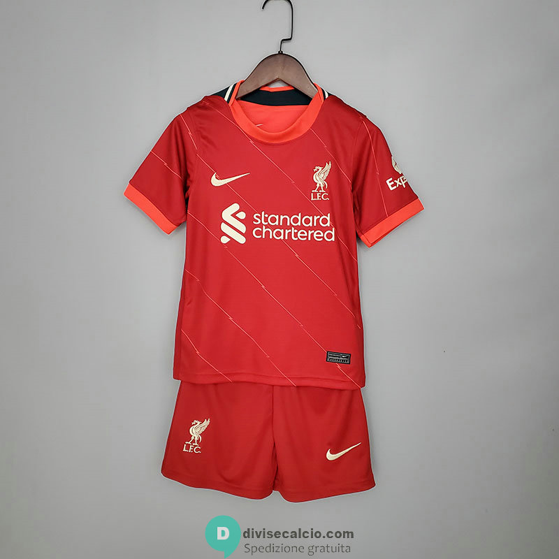 Maglia Liverpool Bambino Gara Home 2021/2022