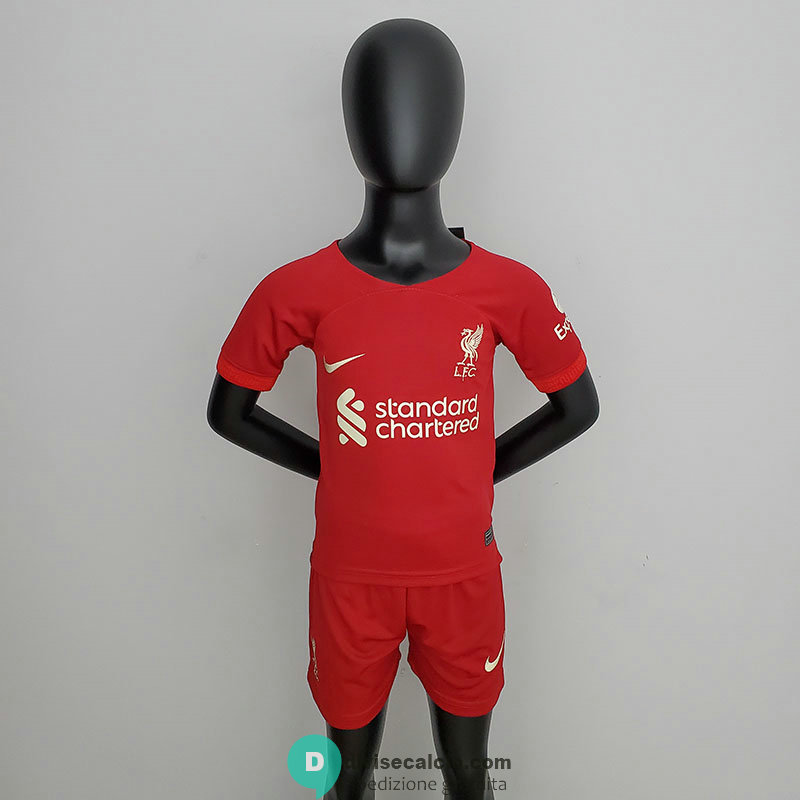 Maglia Liverpool Bambino Gara Home 2022/2023