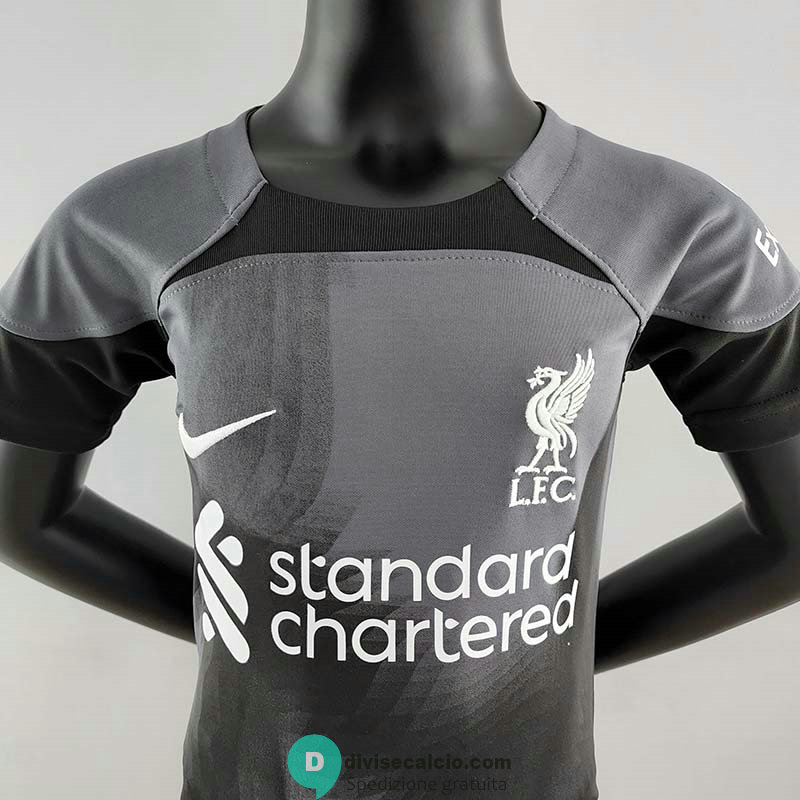 Maglia Liverpool Bambino Portiere Black 2022/2023