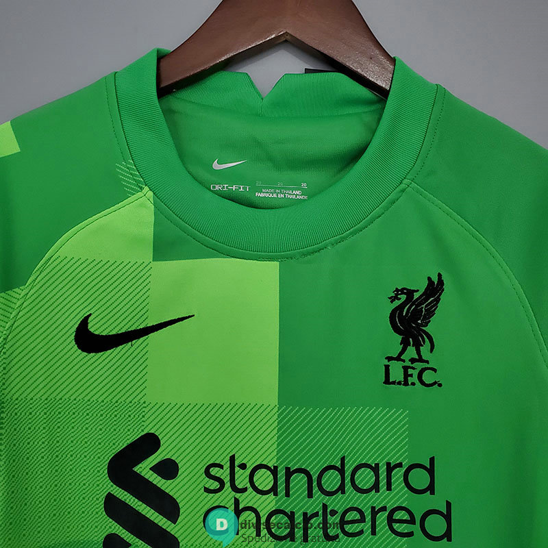 Maglia Liverpool Bambino Portiere Green 2021/2022