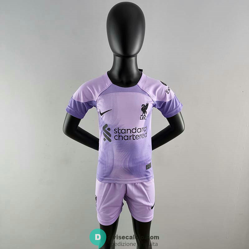 Maglia Liverpool Bambino Portiere Purple 2022/2023