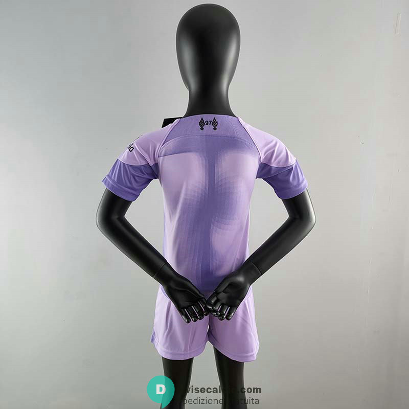 Maglia Liverpool Bambino Portiere Purple 2022/2023