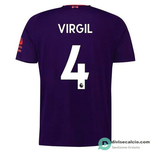 Maglia Liverpool Gara Away 4#VIRGIL 2018-2019