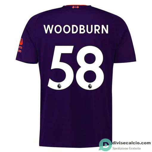 Maglia Liverpool Gara Away 58#WOODBURN 2018-2019