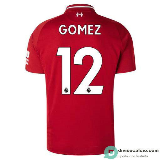 Maglia Liverpool Gara Home 12#GOMEZ 2018-2019