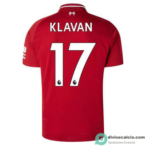 Maglia Liverpool Gara Home 17#KLAVAN 2018-2019