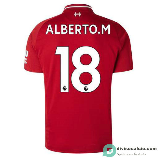 Maglia Liverpool Gara Home 18#ALBERTO.M 2018-2019