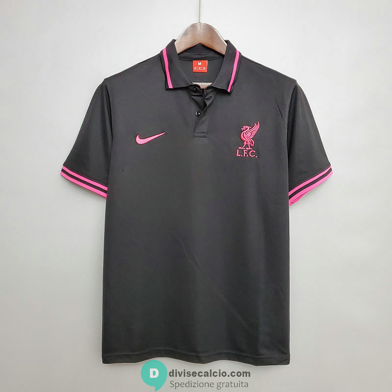 Maglia Liverpool Polo Black 2020/2021