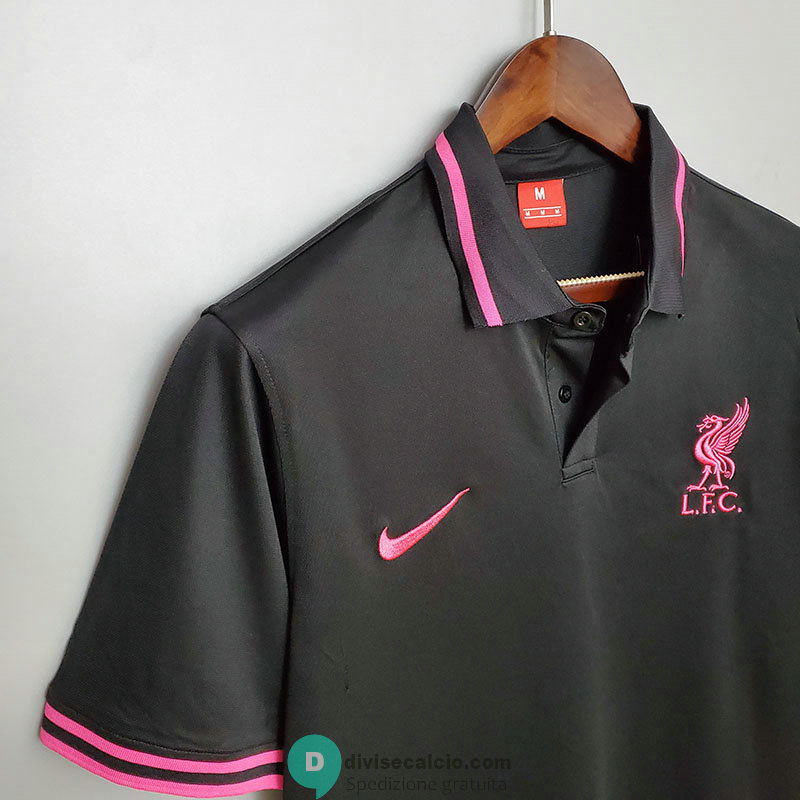 Maglia Liverpool Polo Black 2020/2021