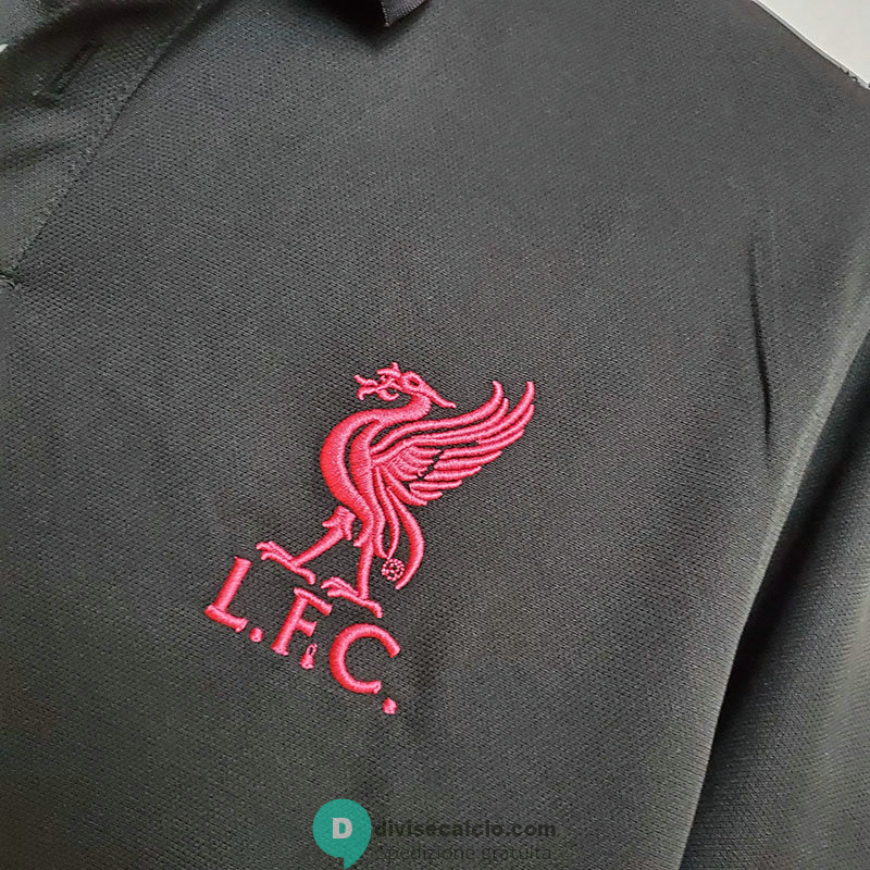 Maglia Liverpool Polo Black 2020/2021