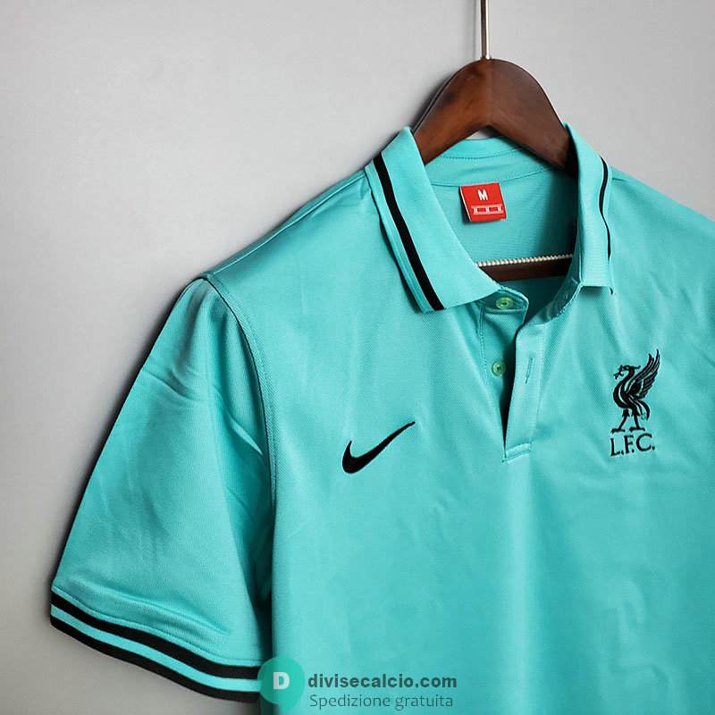 Maglia Liverpool Polo Green 2020/2021