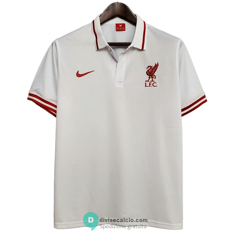 Maglia Liverpool Polo White 2020/2021