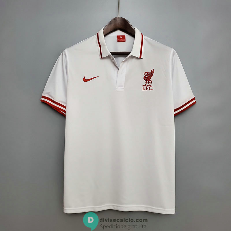 Maglia Liverpool Polo White 2020/2021