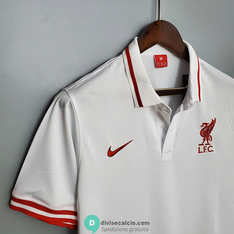 Maglia Liverpool Polo White 2020/2021