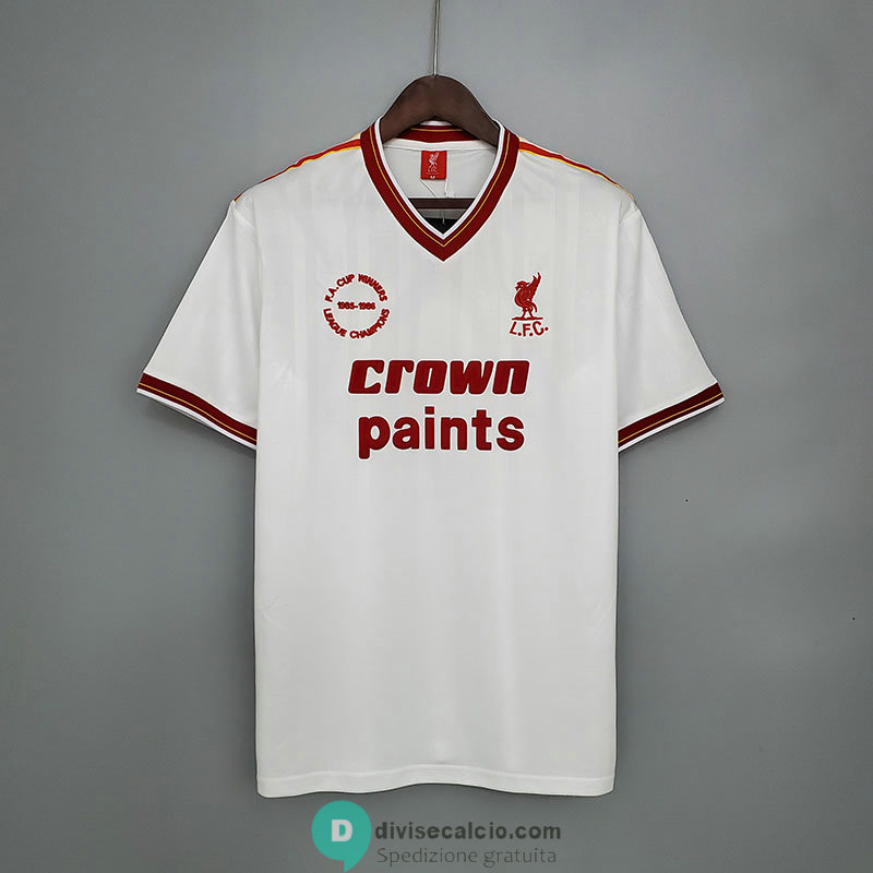 Maglia Liverpool Retro White 1985/1986