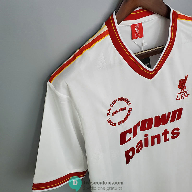 Maglia Liverpool Retro White 1985/1986