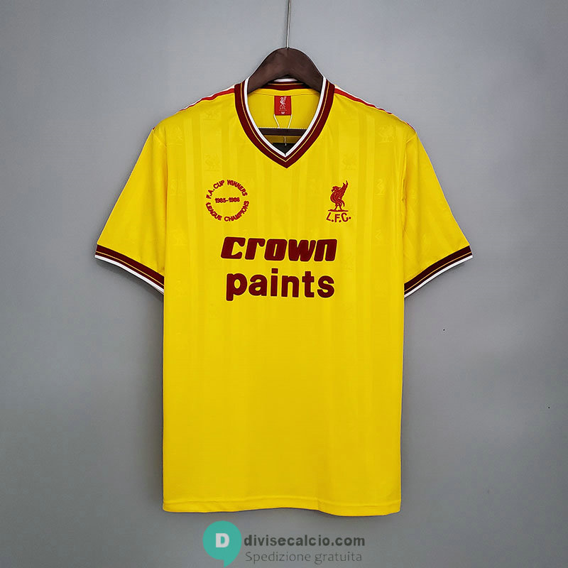 Maglia Liverpool Retro Yellow 1985/1986
