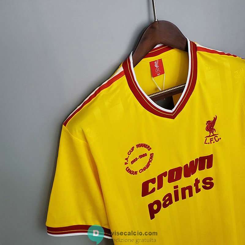 Maglia Liverpool Retro Yellow 1985/1986