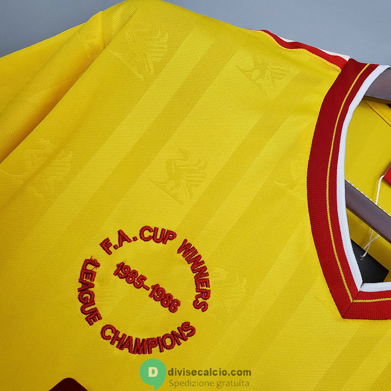 Maglia Liverpool Retro Yellow 1985/1986