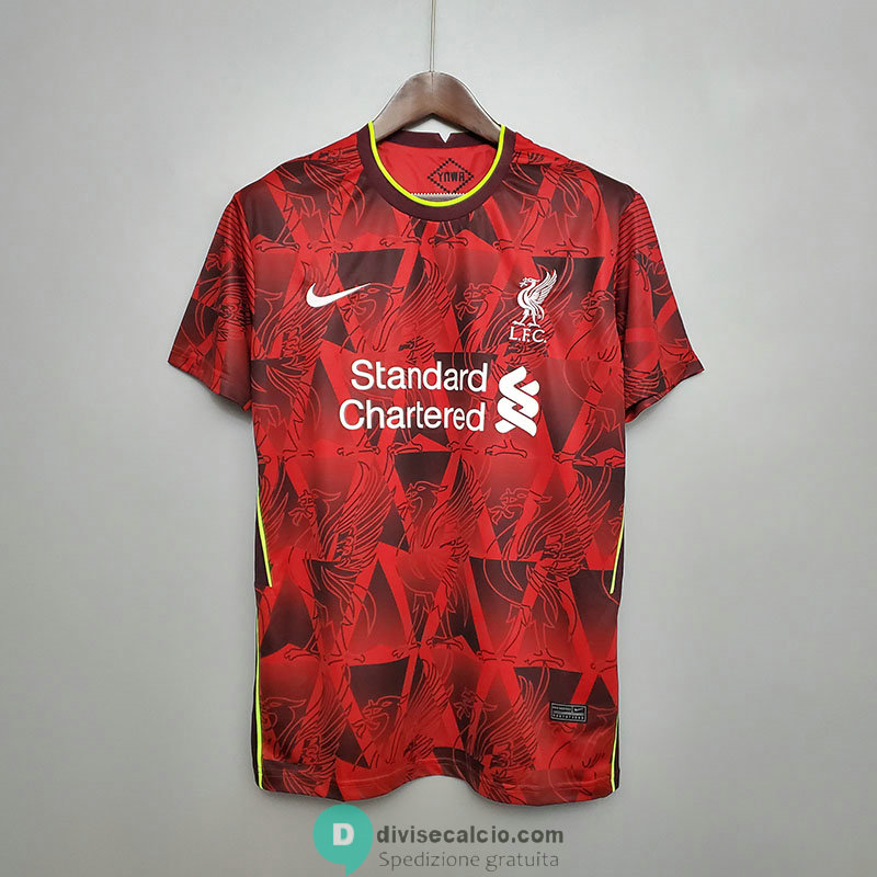 Maglia Liverpool Training Red Black 2020/2021