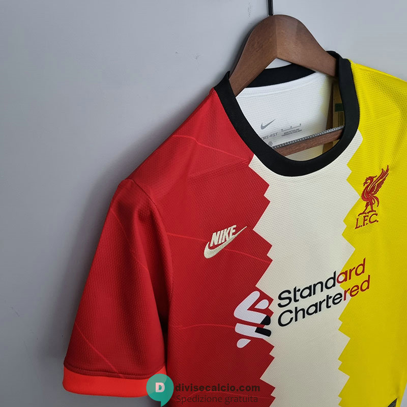 Maglia Liverpool Training Suit Red Yellow I 2022/2023