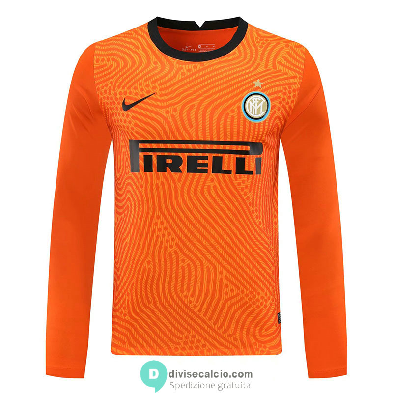 Maglia ML Inter Milan Portiere Orange 2020/2021