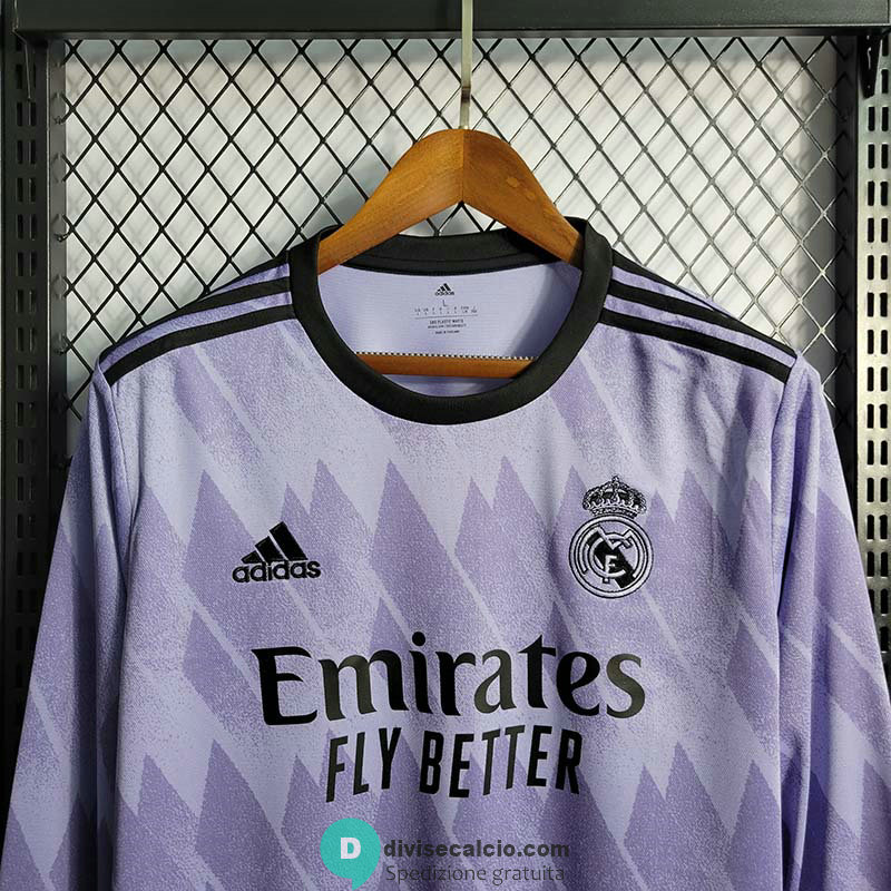 Maglia ML Real Madrid Gara Away 2022/2023