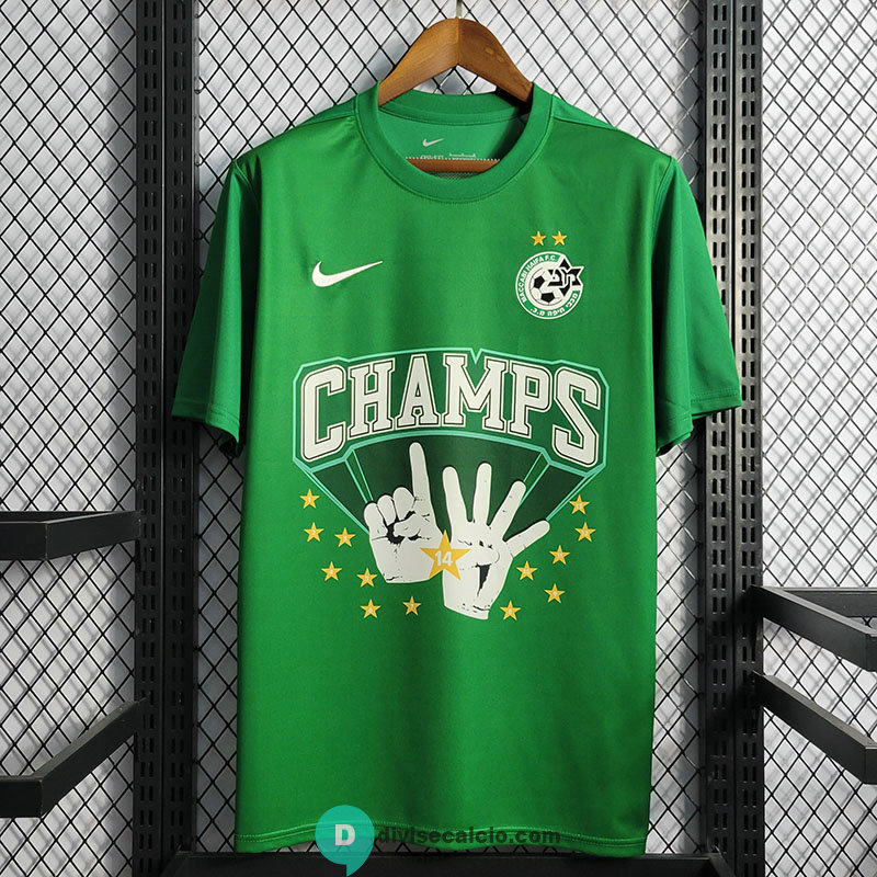 Maglia Maccabi Haifa Football Club Champion Edition Green 2022/2023