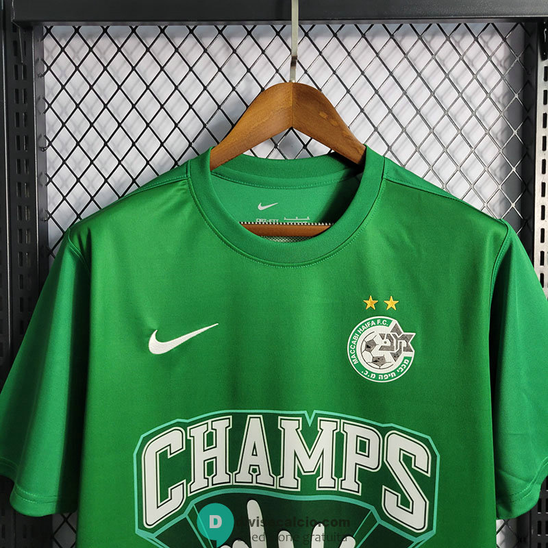 Maglia Maccabi Haifa Football Club Champion Edition Green 2022/2023