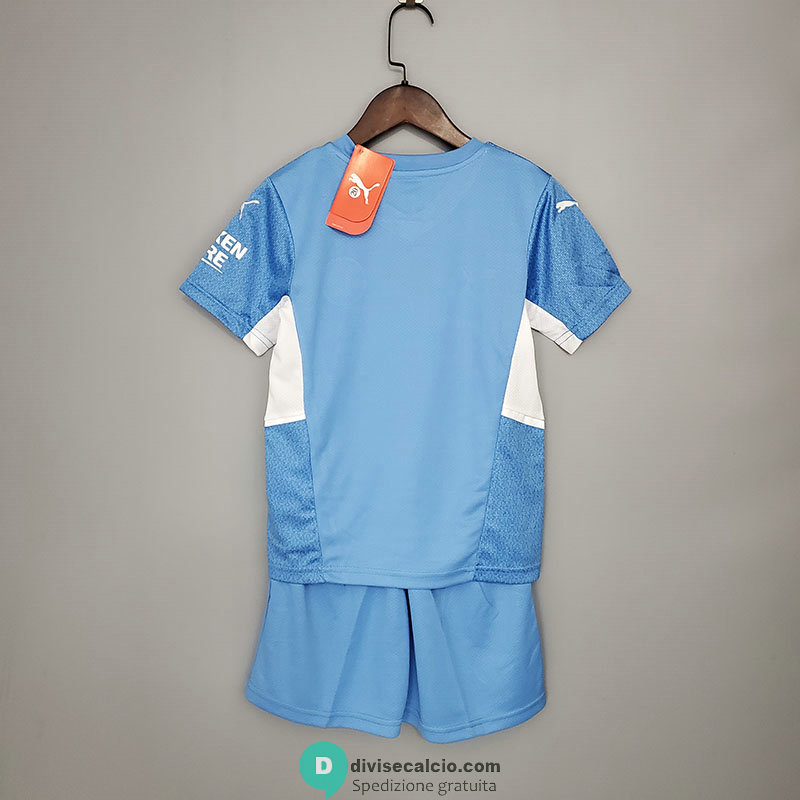 Maglia Manchester City Bambino Gara Home 2021/2022