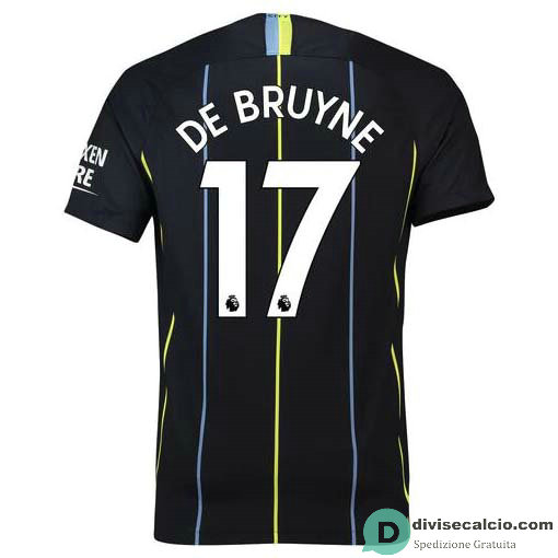 Maglia Manchester City Gara Away 17#DE BRUYNE 2018-2019