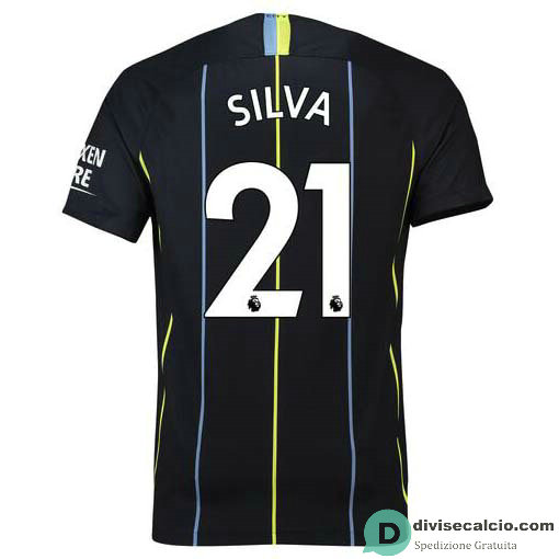 Maglia Manchester City Gara Away 21#SILVA 2018-2019