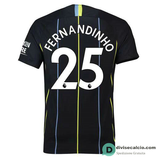 Maglia Manchester City Gara Away 25#FERNANDINHO 2018-2019