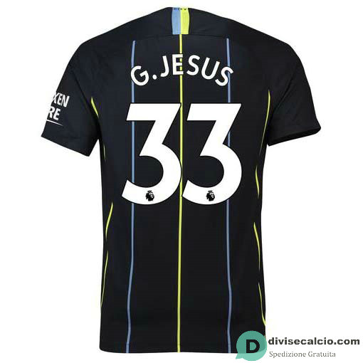Maglia Manchester City Gara Away 33#G.JESUS 2018-2019