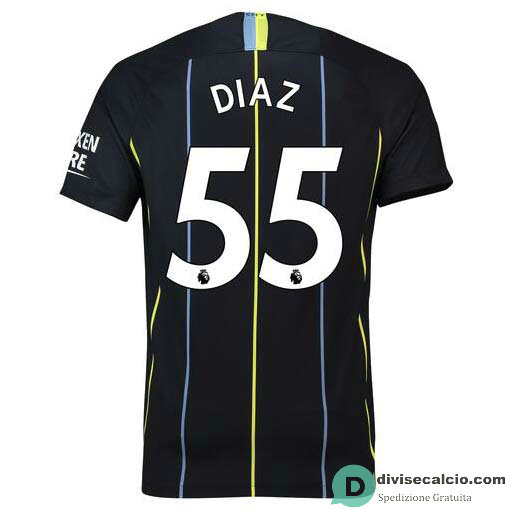 Maglia Manchester City Gara Away 55#DIAZ 2018-2019