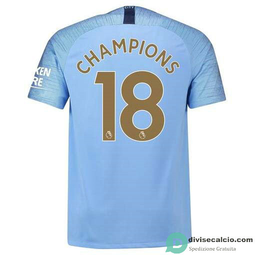Maglia Manchester City Gara Home 18#CHAMPIONS 2018-2019