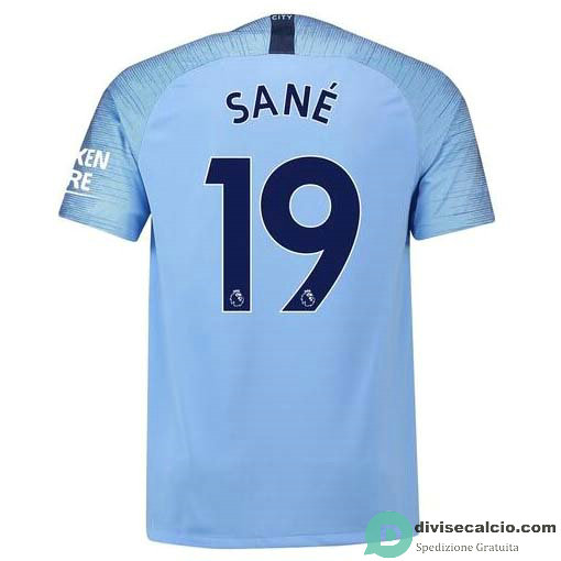 Maglia Manchester City Gara Home 19#SANE 2018-2019