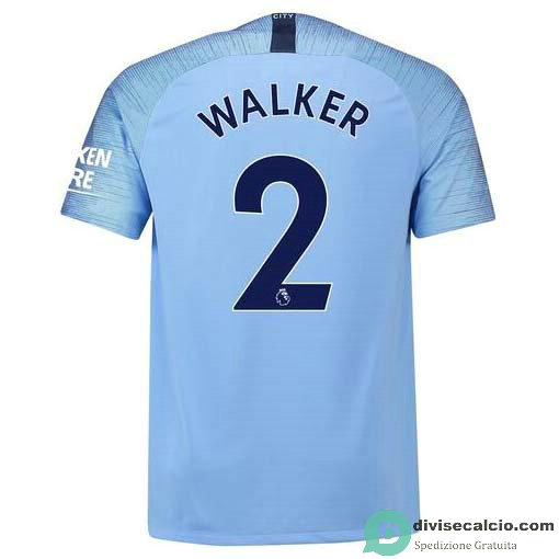 Maglia Manchester City Gara Home 2#WALKER 2018-2019