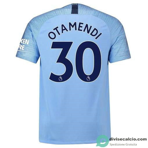 Maglia Manchester City Gara Home 30#OTAMENDI 2018-2019