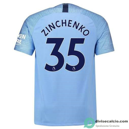 Maglia Manchester City Gara Home 35#ZINCHENKO 2018-2019