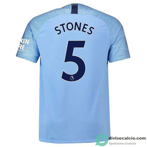 Maglia Manchester City Gara Home 5#STONES 2018-2019