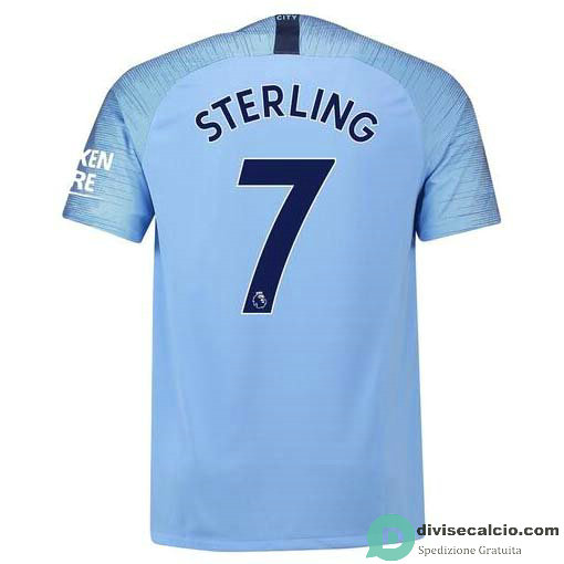 Maglia Manchester City Gara Home 7#STERLING 2018-2019